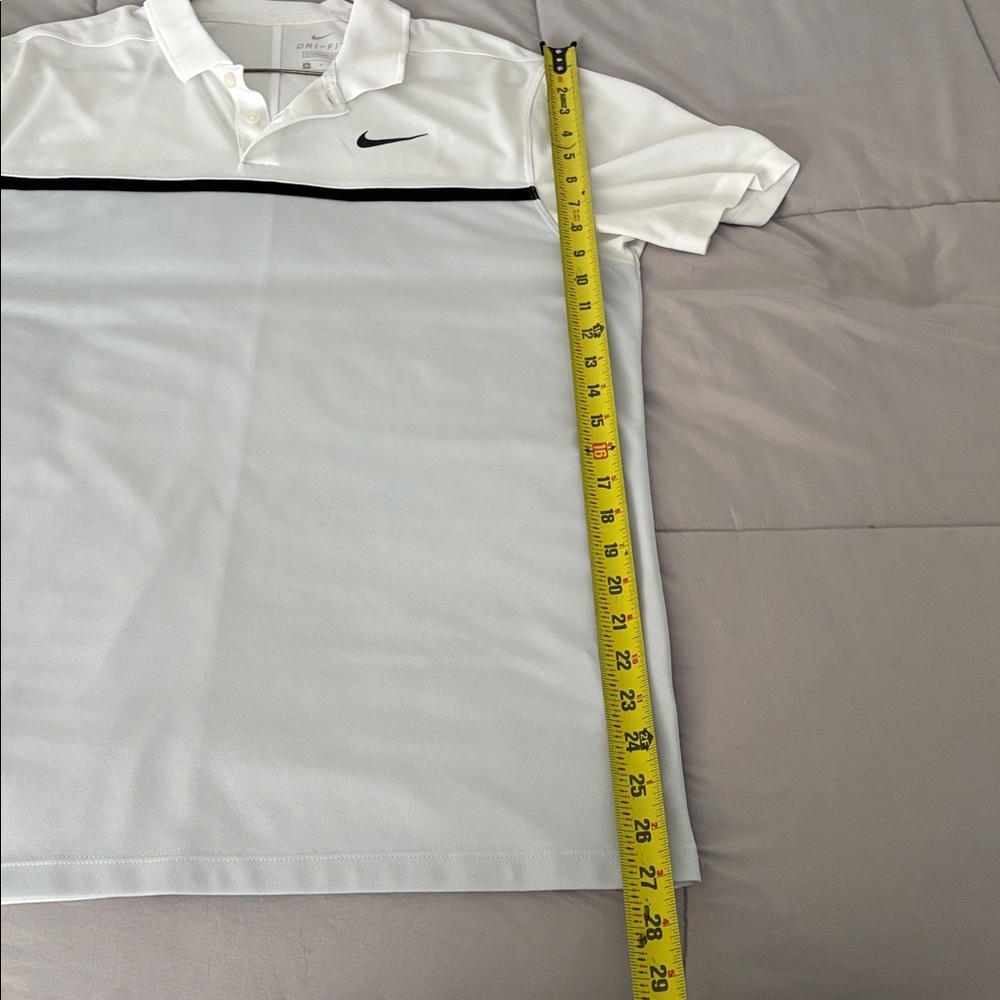 Nike White Polo with Black Accent